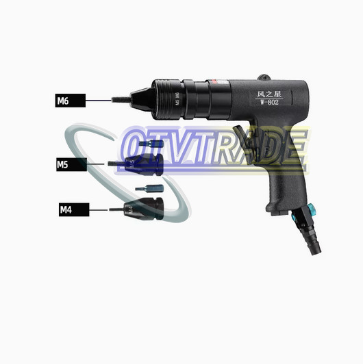 Rivet Gun Pneumatic Pull Setter Pneumatic Air Rivets Nut Gun M3-M12