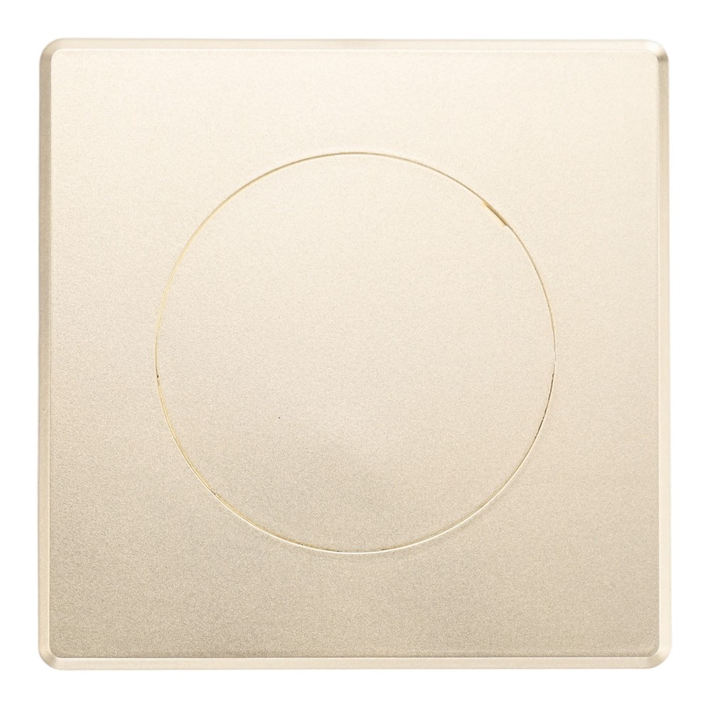 1-Pack Access Panel for Drywall, 4x4" Plastic Removable [Gold Tone, Round]
