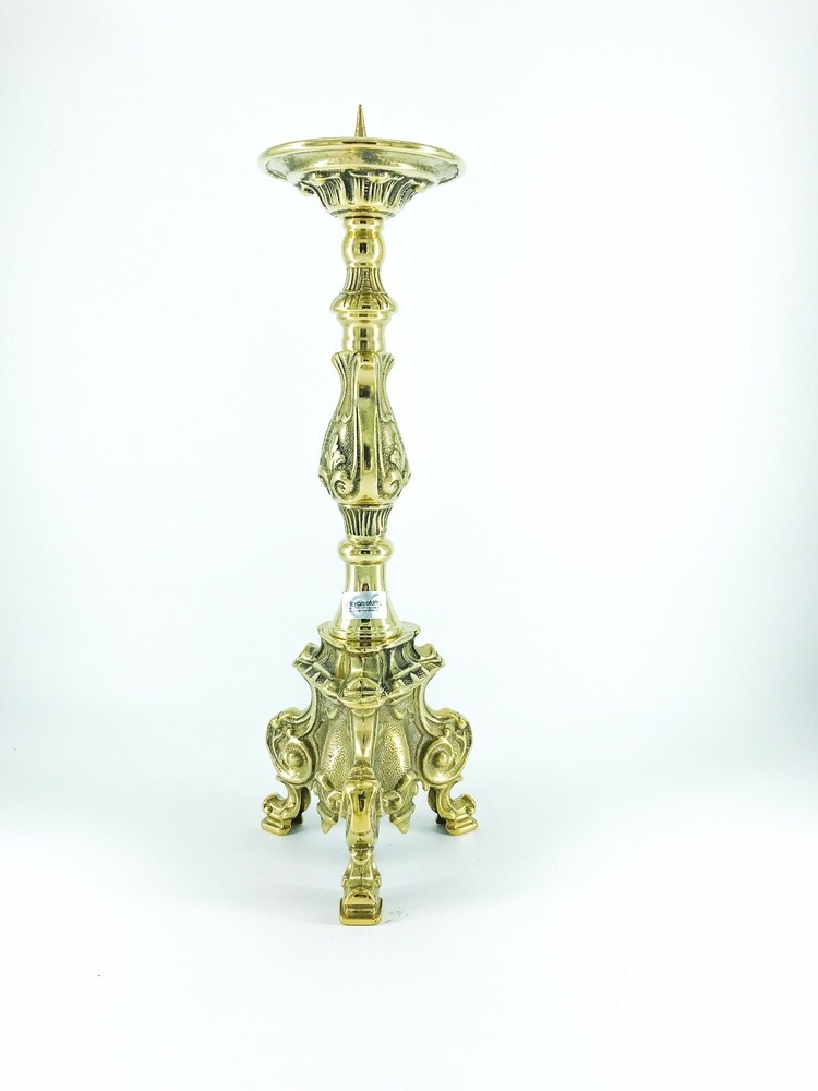 Baroque Style Polished Solid Brass Church Chandelier with Cer Tip