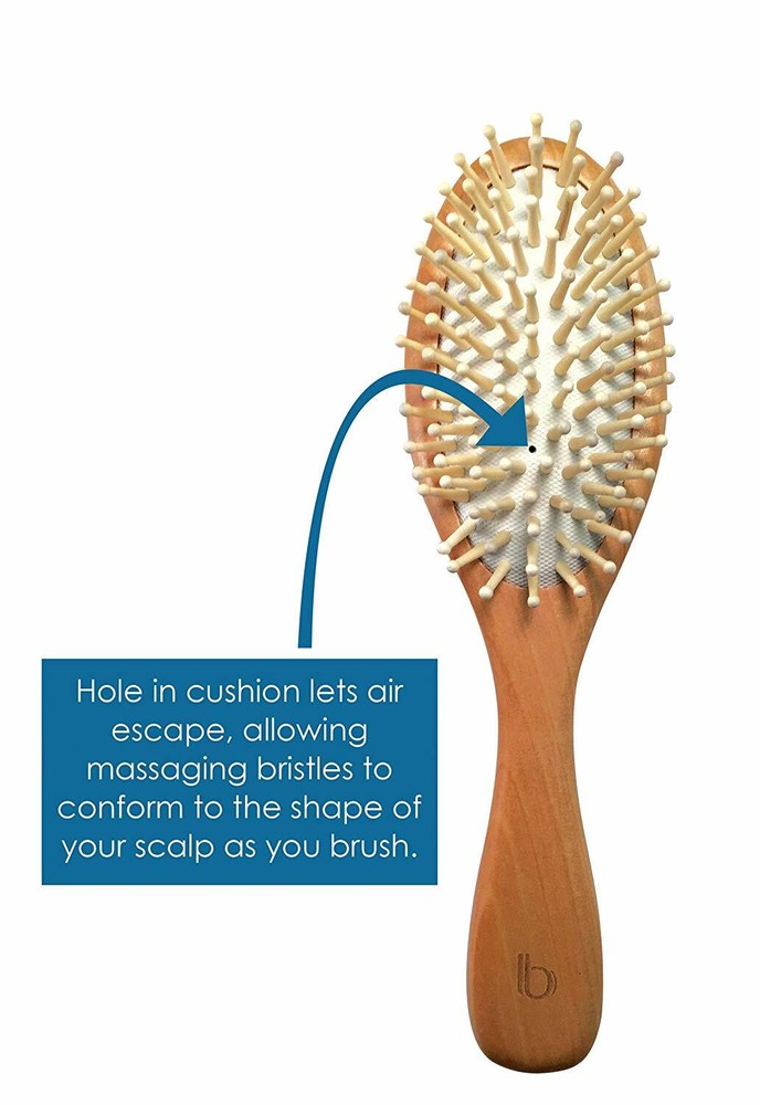 2 pcs Oval Paddle Brush, Massage Pins Brush