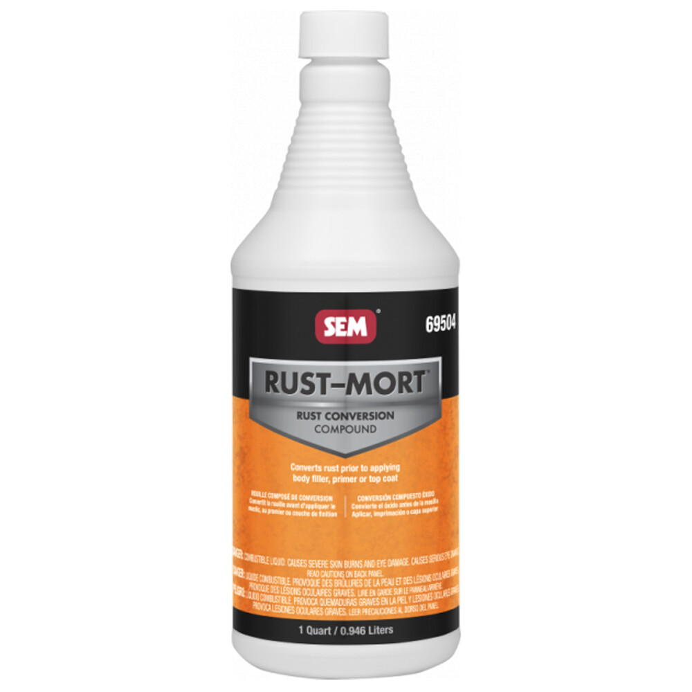 SEM Rust Mort 69504 Quart - Automotive Rust Converter