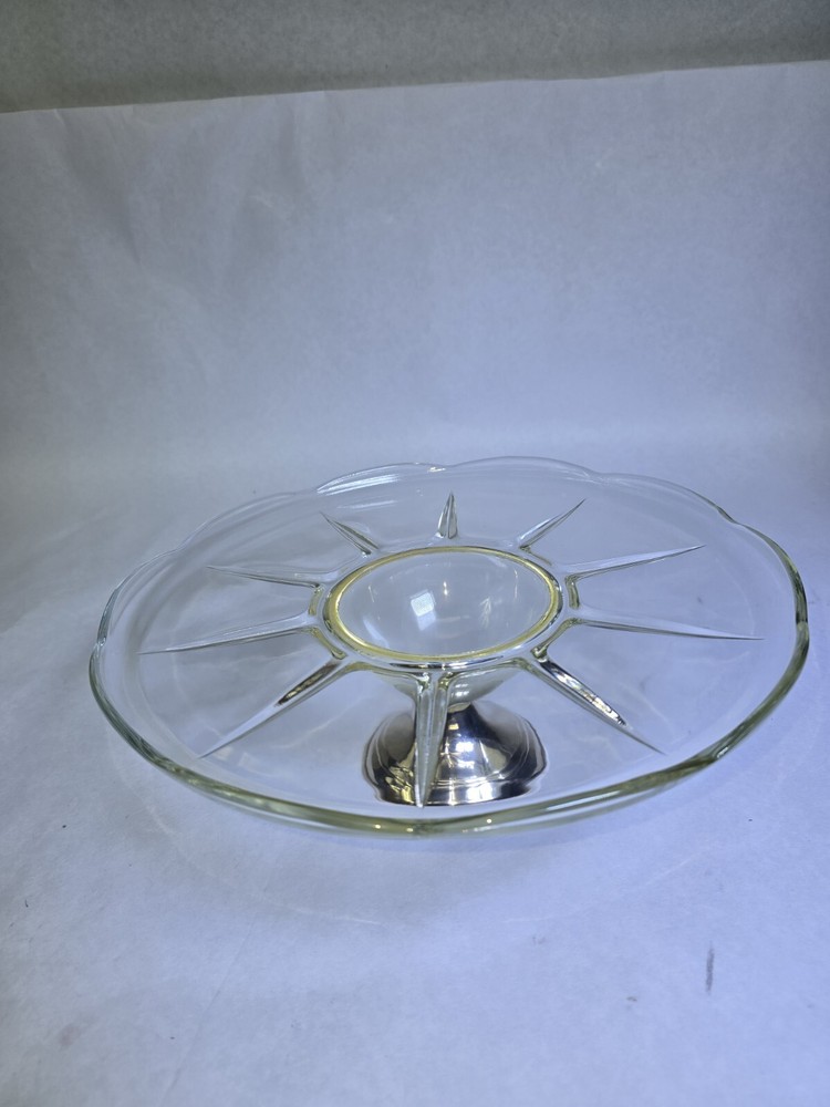 Duchin Sterling Weighted Yellow Cake Plate