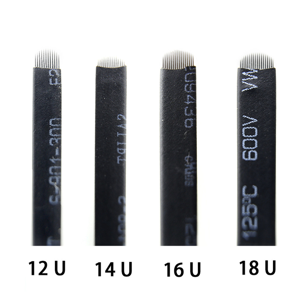 12/14/16/18 U Shape Needles Microblading Eyebrow Tattoo Permanent Makeup Blades