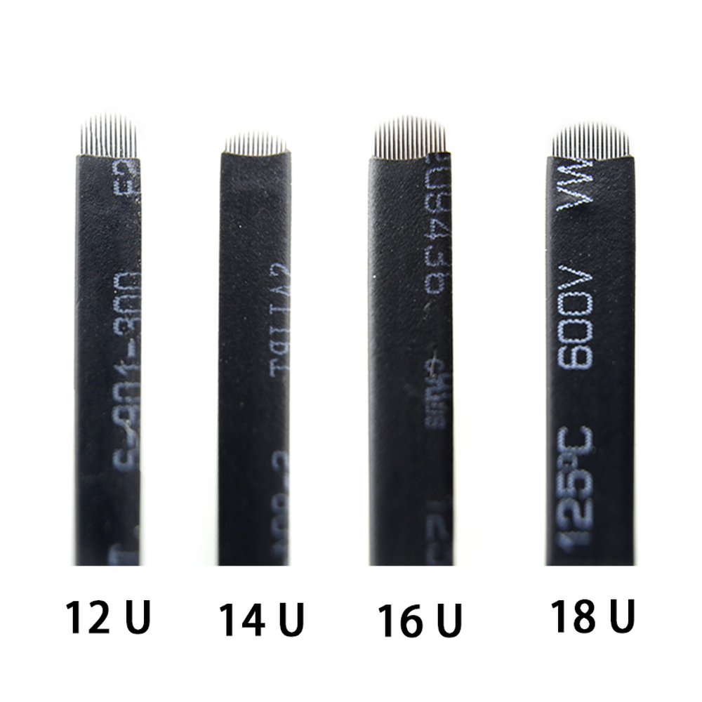 12/14/16/18 U Shape Needles Microblading Eyebrow Tattoo Permanent Makeup Blades