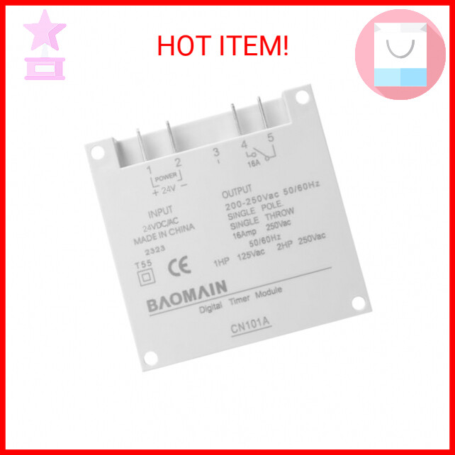 Baomain CN101A DC/AC 24V Digital LCD Power Programmable Timer Time Switch Relay