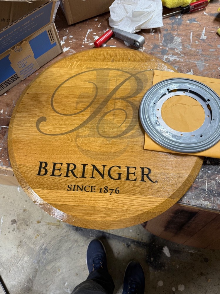 Wine Barrel lid/top from Beringer Winery