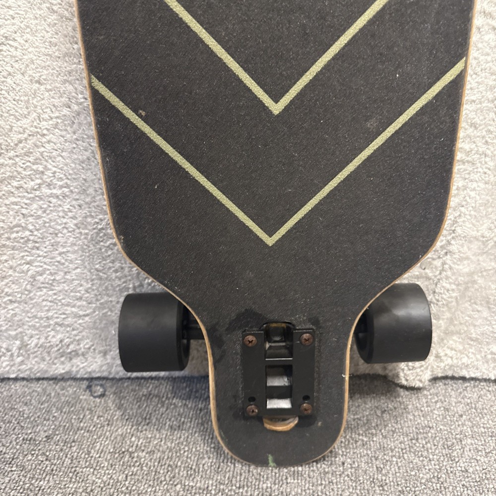 Retrospec Drop Through Longboard Skateboard Cruiser Bamboo Deck Blue Geometric