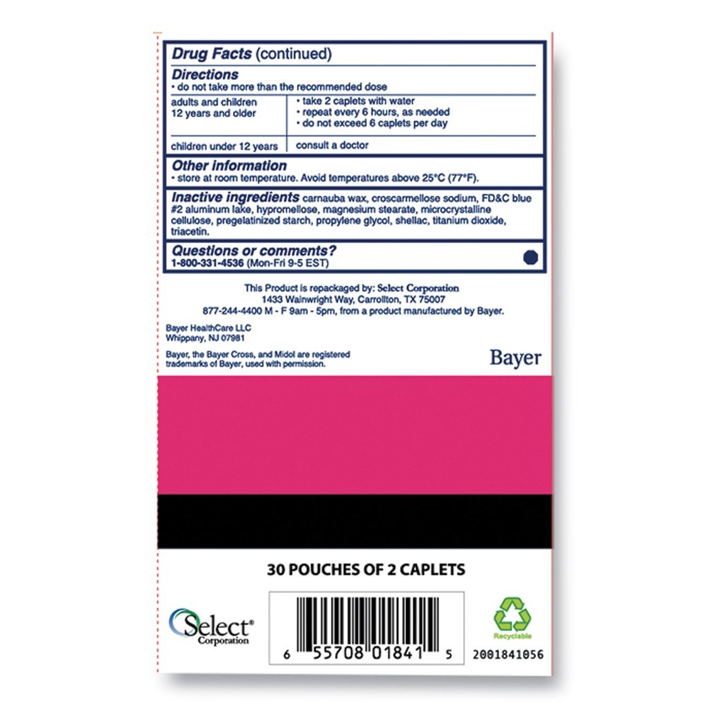 Midol BXMD30 Complete Menstrual Caplets (30/Box) New
