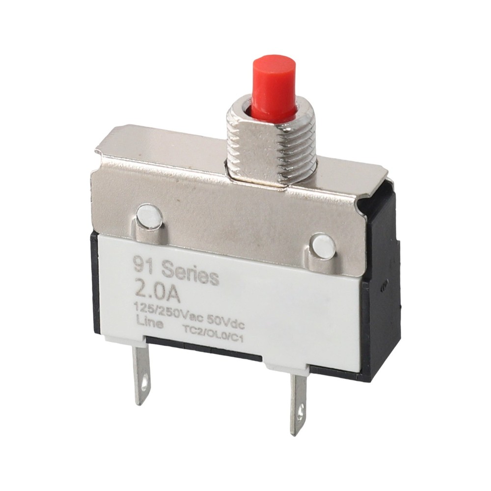 2A Manual Reset Thermal Switch for Overcurrent Protection in DC Circuits