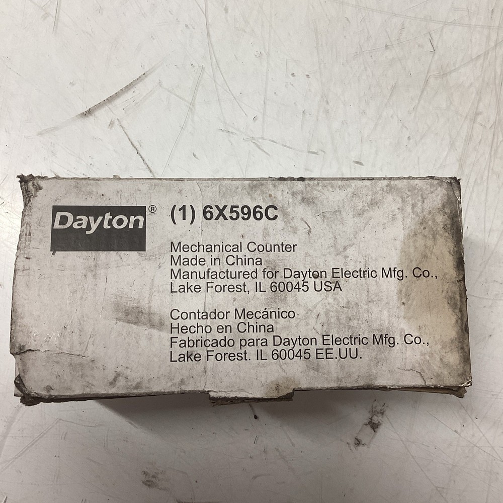 Dayton 6X596C Counter, Mechanical T-424