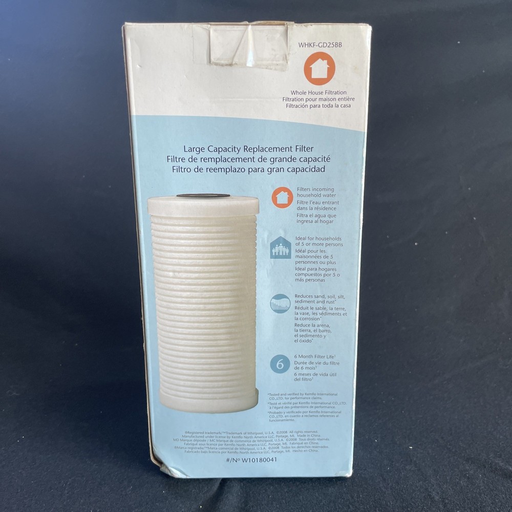 Whirlpool Large Capacity Replacement Filter WHFK-GD25BB
