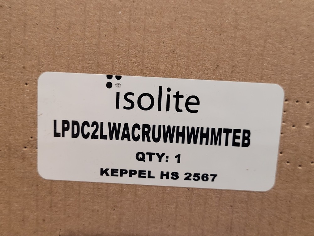 DOUBLE SIDED LED EXIT SIGN - ISOLITE - LPDC2LWACRUWHWHMTEB NEW