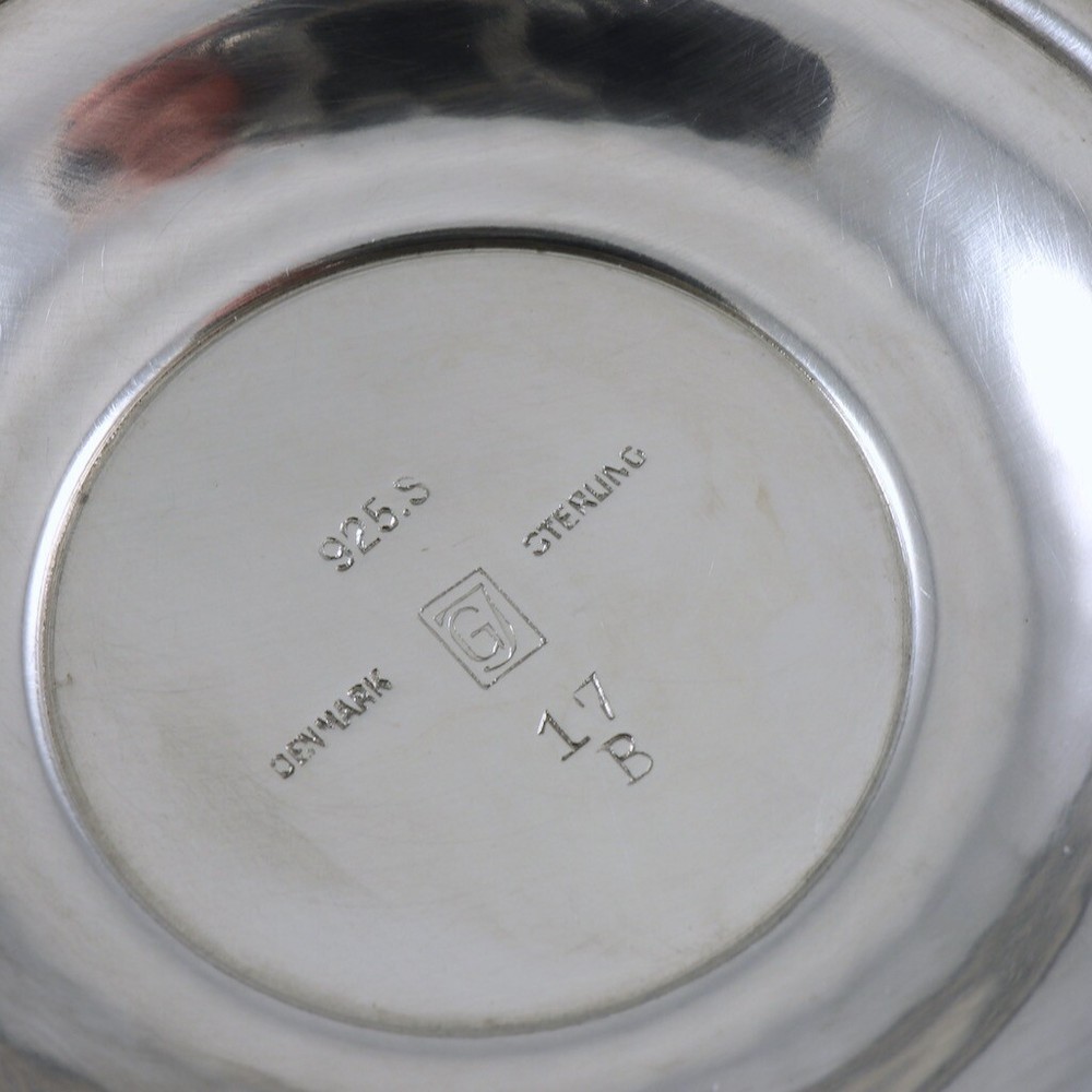 Georg Jensen. Sterling Silver Bowl #17B - 1933-44 Hallmarks.