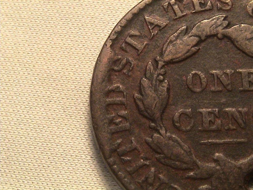 1831 Coronet Head Large Cent N-8 R3 LDS with Reverse Cud!