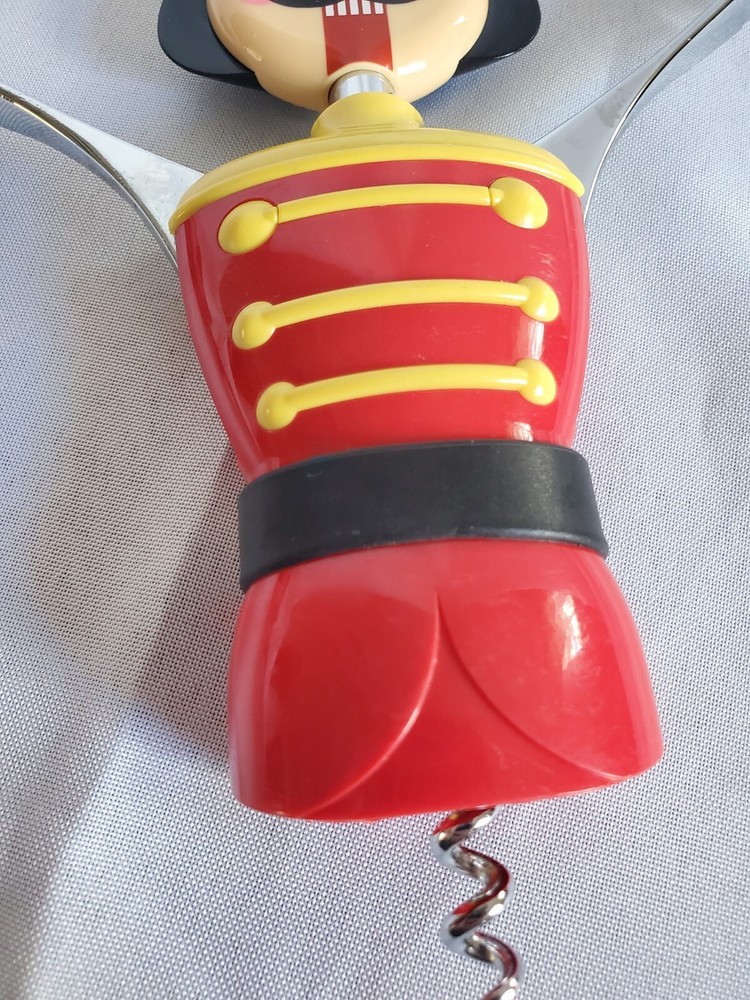 NUTCRACKER Boston Warehouse Corkscrew Wine Opener Boston Warehouse Red Black
