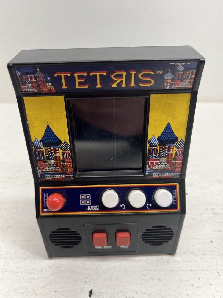 Tetris Arcade Cabinet Mini Handheld Game, Basic Fun, Tested & Works