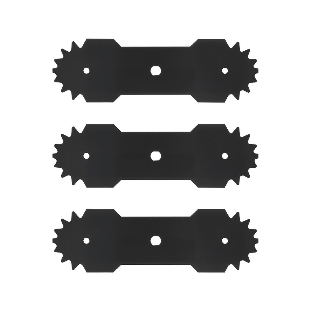 Edger Replacement Blades 8.8in, 3-Pack, Sharp Multi-Serrated, 65Mn Steel, WP