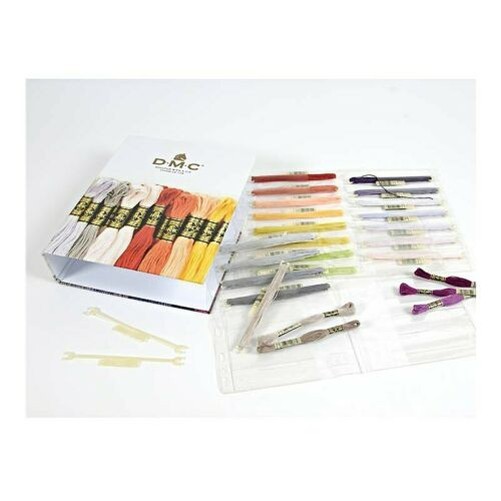 DMC Gold Concept Ring Binder / Plastic File Inserts - Stitch Bow Floss Storage