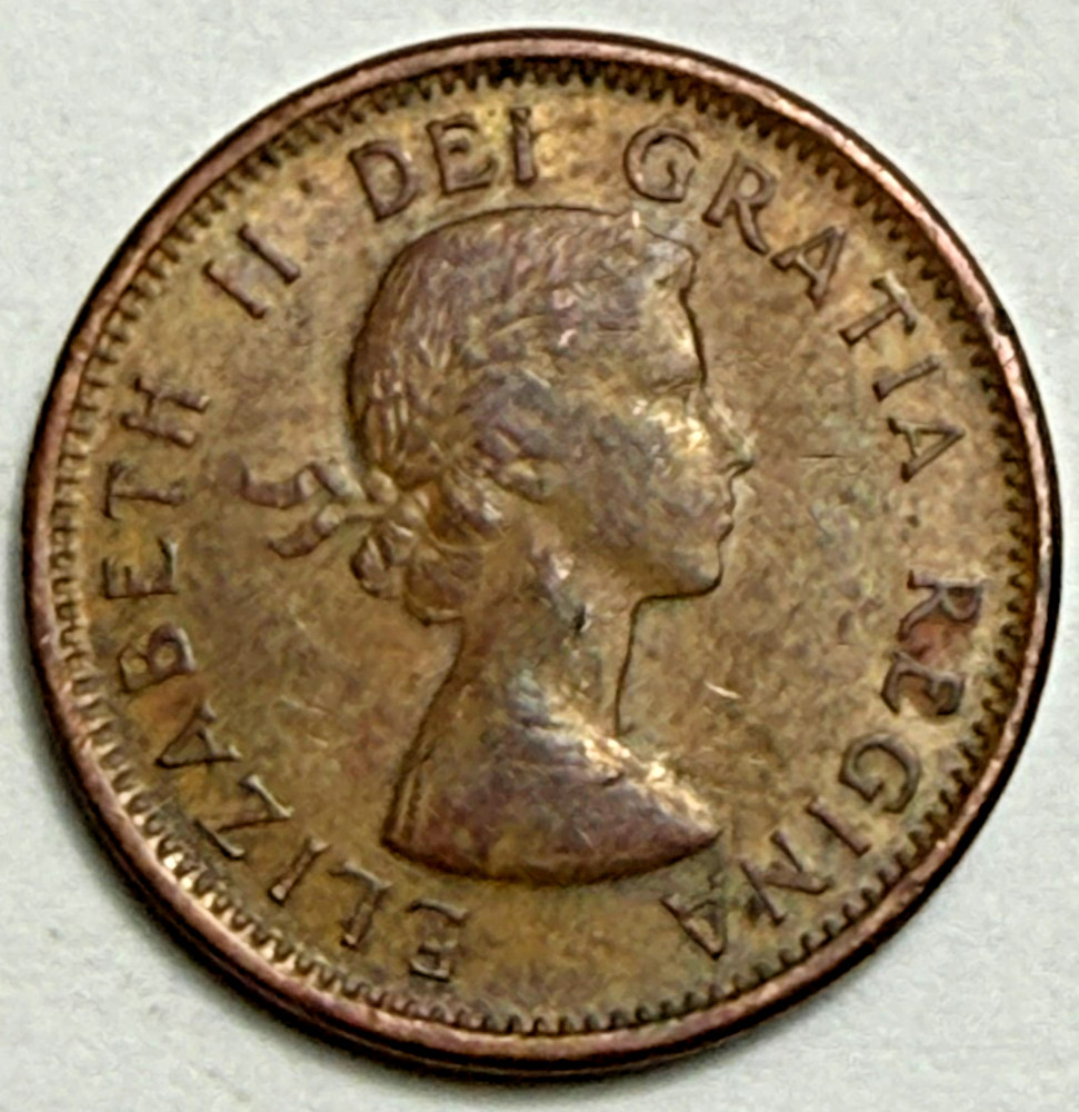 CANADA 1959 circulated Maple Leaf 1 One Small Cent
