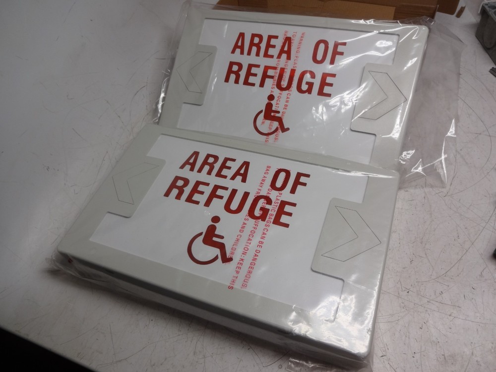 Area Of Refuge Sign Exit-1000 0lag Exit Sign Double Sided