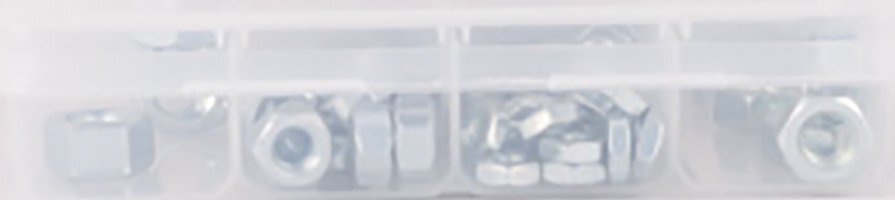 Hex Nut Assortment with Case Assorted 178-Piece Hyper Tough
