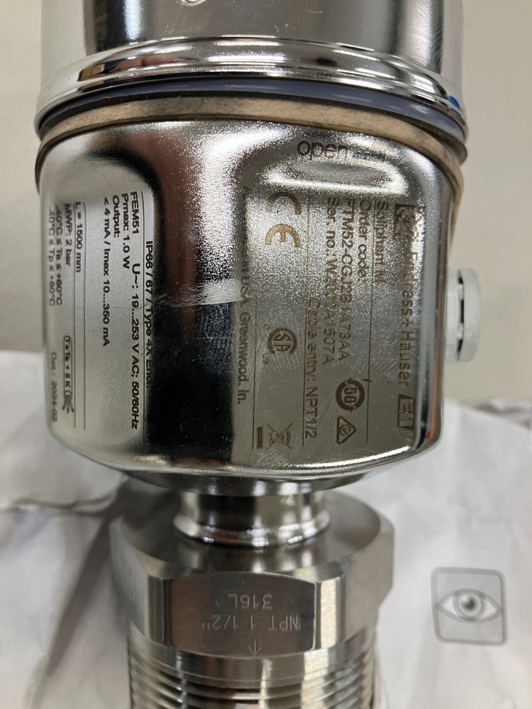 Endress Hauser FTM52-CGJ2B1A73AA Vibronic Point Level Detection Soliphant