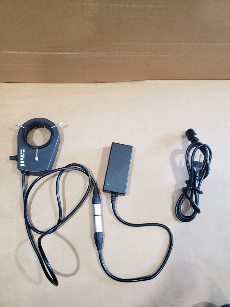 Micro-Lite, LV2000-B, Ring Illuminator light, With Power Supply, LED light used