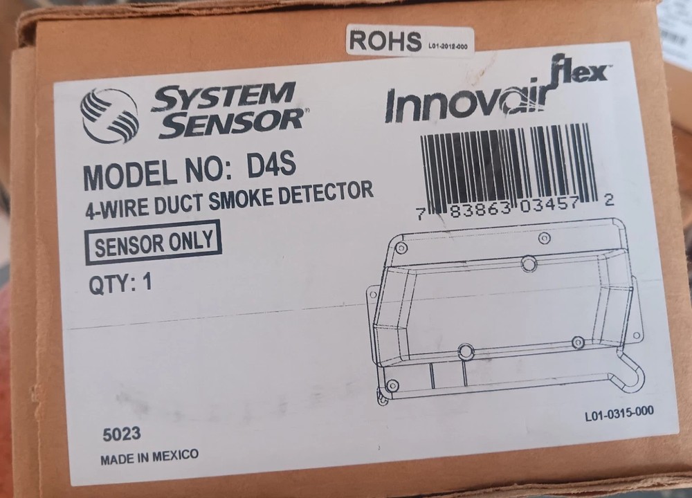 System Sensor D4S Duct Smoke Detector