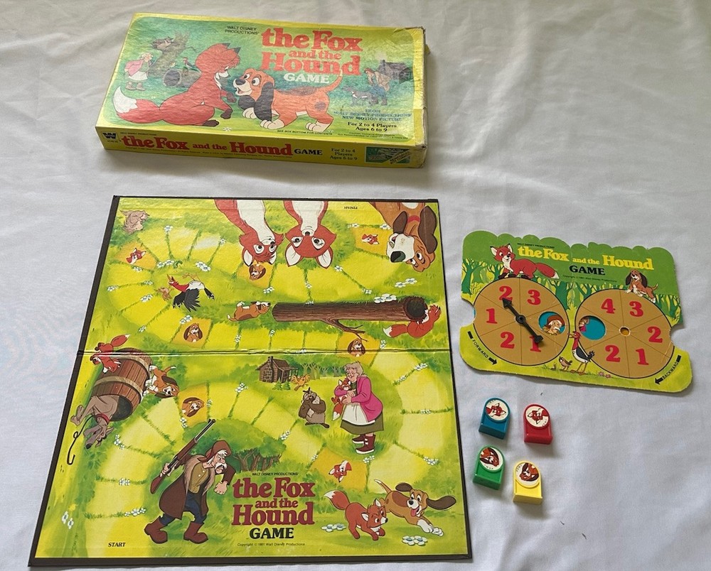 Disney's The Fox & the Hound Board Game Complete - 1981 Incomplete