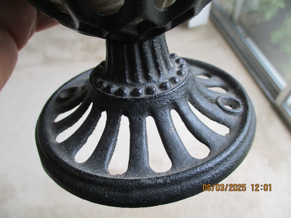 Vintage Cast Iron Twine Holder String Holder Table Mount