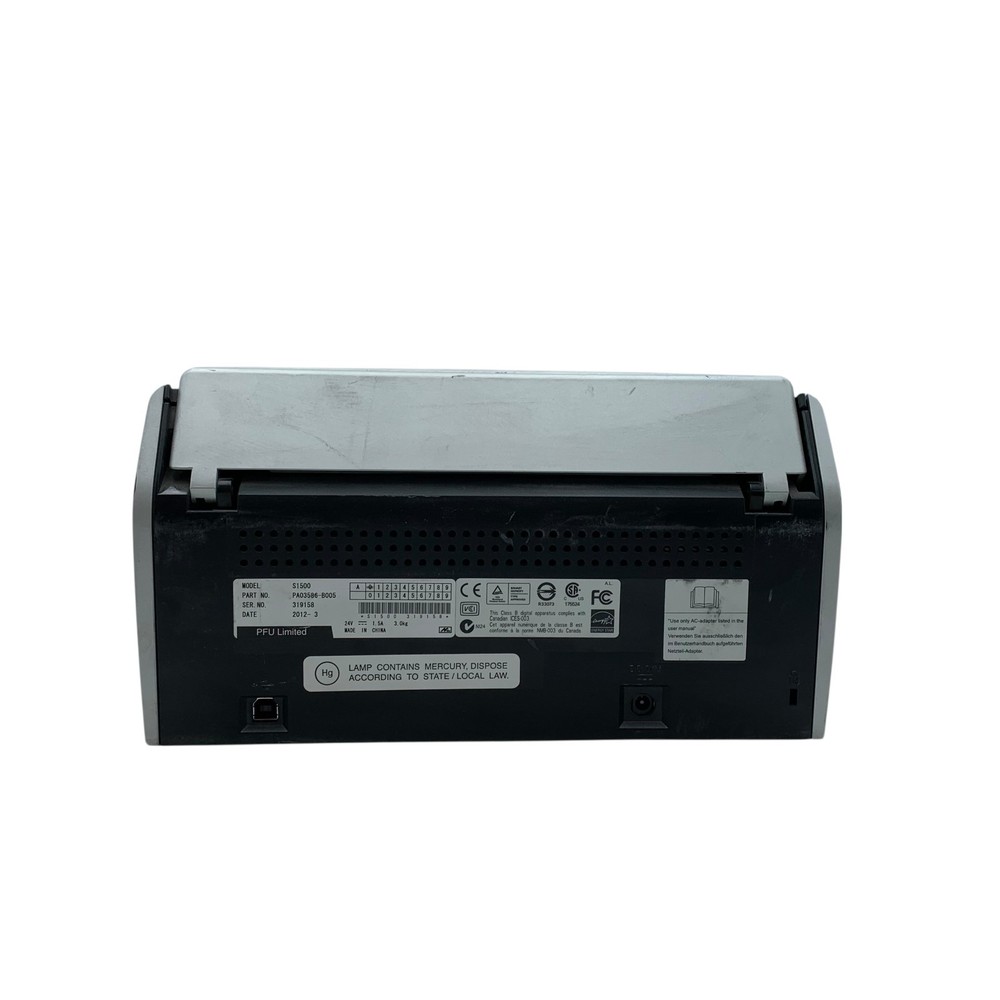 Fujitsu ScanSnap S1500 Document Scanner Model: PA03586-B005 *No Power Cable*