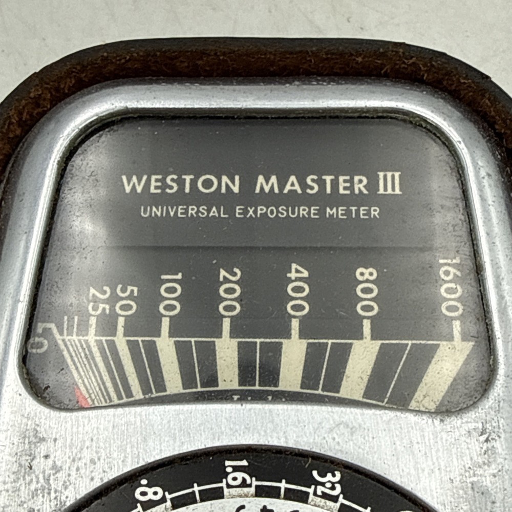 Vintage Weston Master III Universal Exposure Meter Model 737 with Case