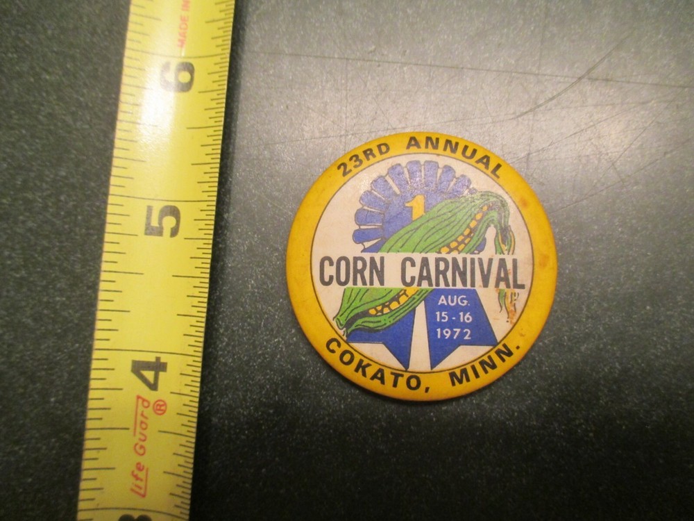 Cokato Minnesota Corn Carnival 23rd annual MN Pin Back Button