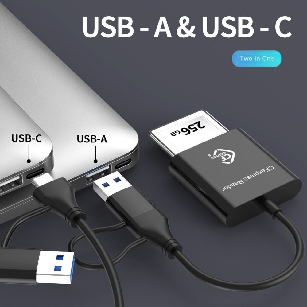 10Gbps CFexpress Type B Card Reader Writer USB3.2 Gen2 USB-C CFe Card1343