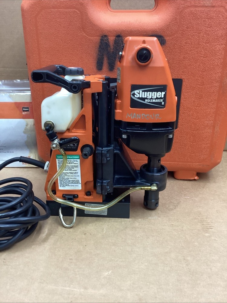 JHM Slugger Holemaker II Magnetic Drill With Case And Bits