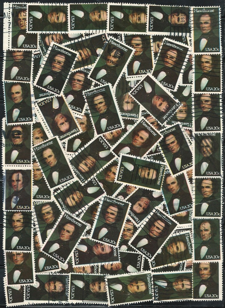 US X 50 Nathaniel Hawthorne Stamps SCOTT# 2047 (used)