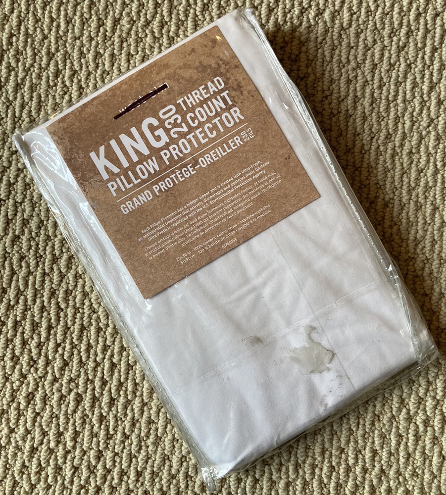 West Elm King 230 Thread Count Pillow Protector