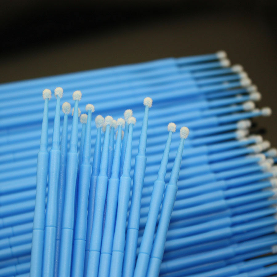400 Pcs Dental Disposable Micro Applicator Brush Bendable 2.5mm Blue Regular