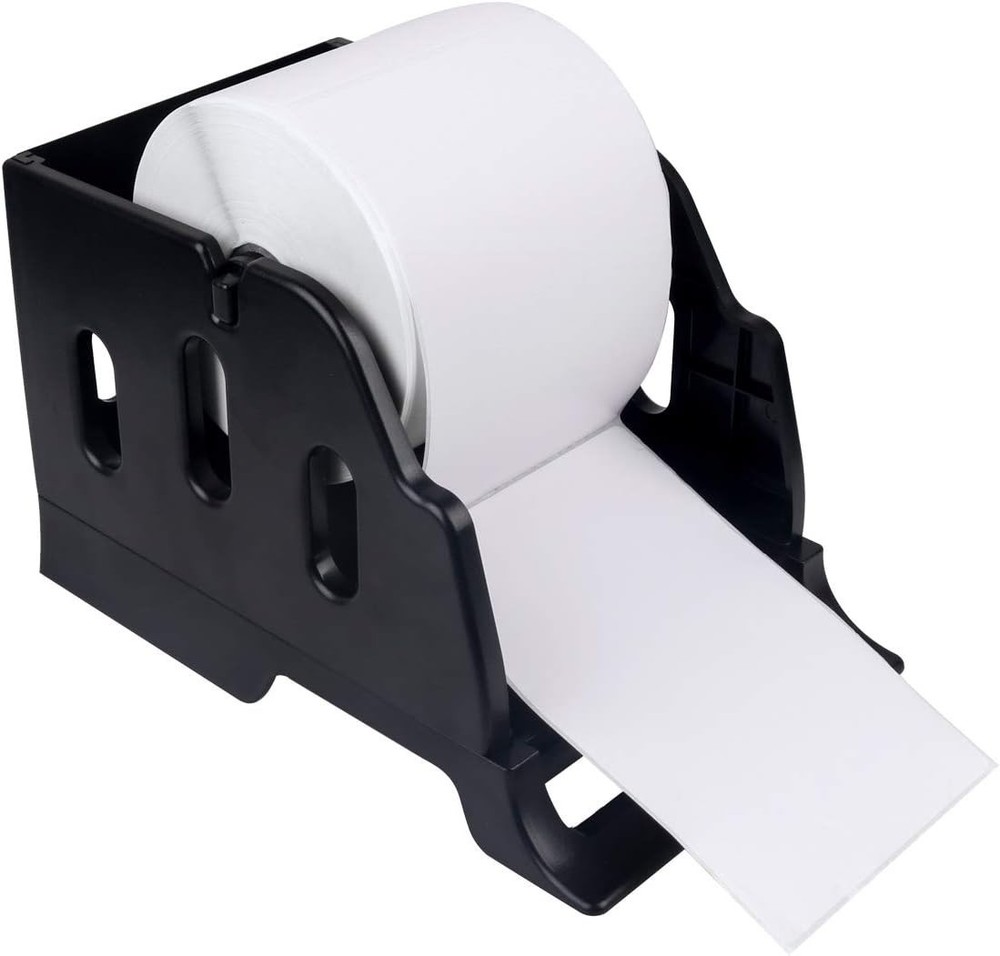 Versatile Label Holder for Desktop Printers - Supports Rolls & Fanfold Labels
