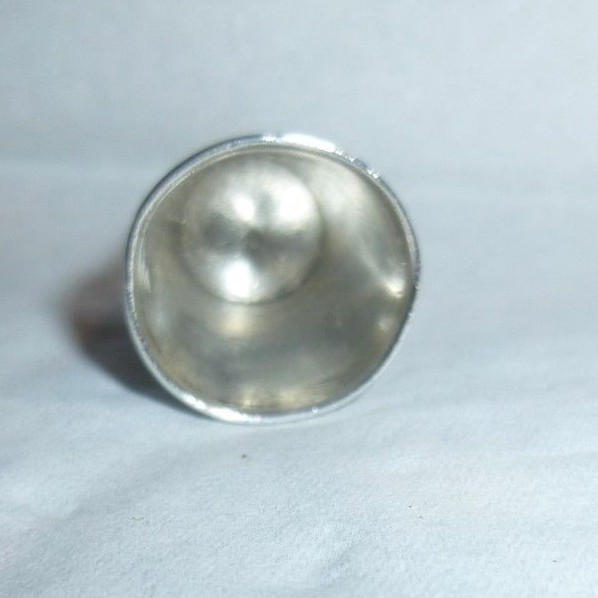 Antique Sterling Silver Palmettes Pattern Thimble Early Unmarked MYD Monogram