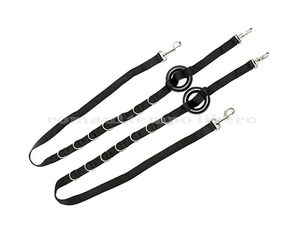 Fixed Training Reins with Rubber Ring Nylon Side