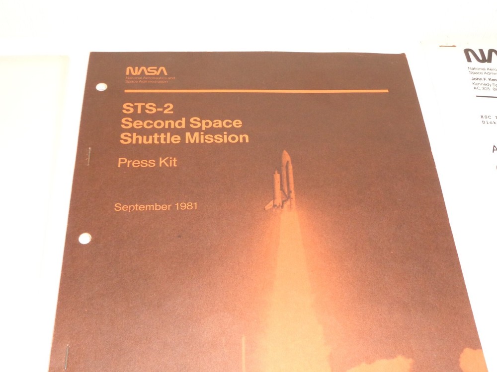 NASA Space Shuttle Second Launch STS-2 Media Press Kit Permits & Papers Lot Rare