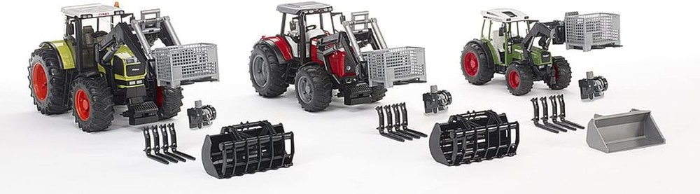 Bruder Pallet, Cable Winch and Forks Accessory Set