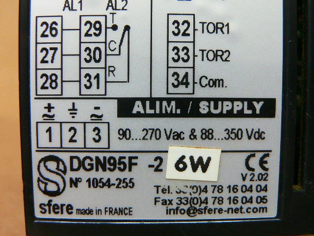 Sfere Dgn95f Programmable Flow Meter