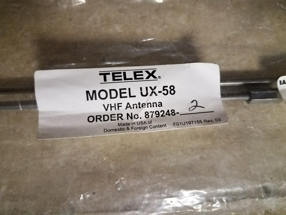 Telex VHF Antenna Model UX-58