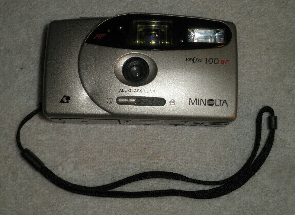 Minolta Vectis 100 BF Silver APS Compact Point & Shoot Camera