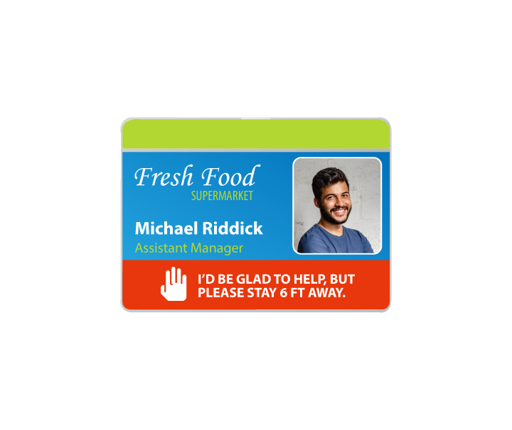 Social Distancing ID Badge