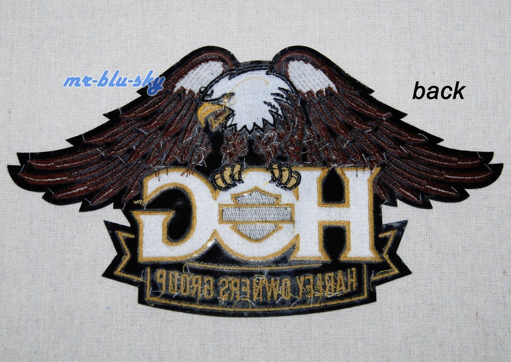 Large Eagle Gold Patch ~ Harley Davidson Owners Group HOG H.O.G.