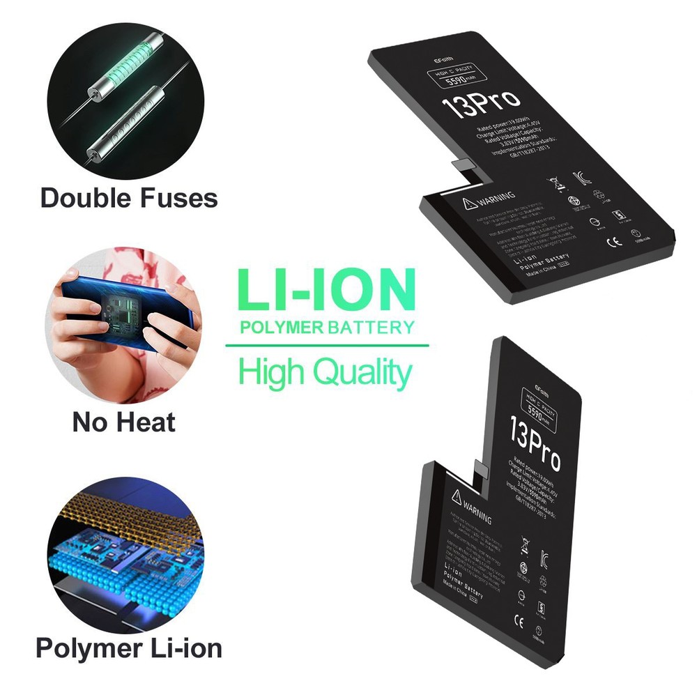 5590mAh OEM Internal Replacement Battery For iPhone 13 Pro Premium Quality Tools