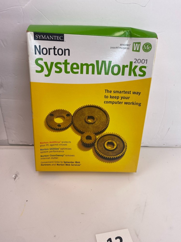 symantec Norton SystemWorks 2001 - Manual & Disc In Original Box